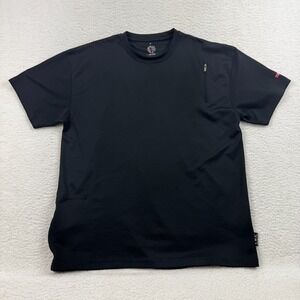 Scottevest T-Shirt Mens XL Black Moisture Wicking Crew Travel 3 Hidden Pockets